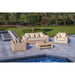 OUTSY Anna LUX 4PC Outdoor Wicker Furniture Set - 0AAN-R03-WH-R-LUX