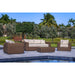 OUTSY Milo LUX 4PC Outdoor Wicker Furniture Set - Brown - 0AMI-R02-BR-R-LUX