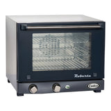 Cadco Stefania XAF-113 3-Shelf Half Size Heavy-Duty Manual Countertop Convection Oven - 120V - XAF-113