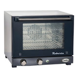 Cadco Stefania XAF-113 3-Shelf Half Size Heavy-Duty Manual Countertop Convection Oven - 120V - XAF-113