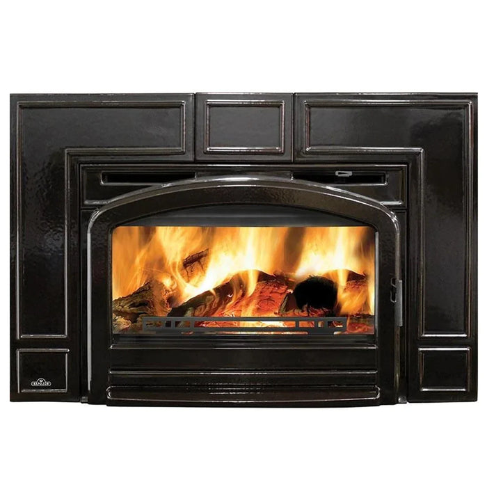 Napoleon Fireplaces Oakdale Majolica Brown Traditional Cast Iron Wood Burning Insert, Napoleon, 26 1/2", EPI3TN