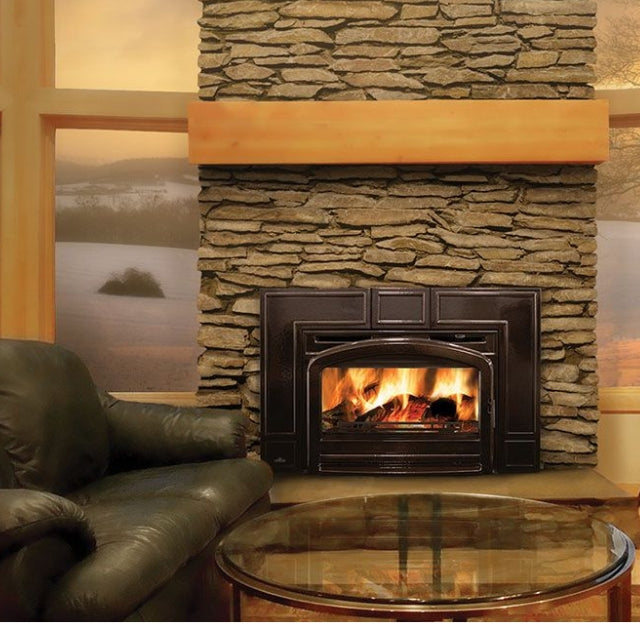 Napoleon Fireplaces Oakdale Wood Burning Insert, Traditional, Majolica Brown, Napoleon, 26.50" -EPI3TN-1