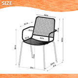 Midtown Concept Singapore Wicker Table & 8 Oberon Grey Chairs With Cushions - SINGAP_8OBERONGRGR