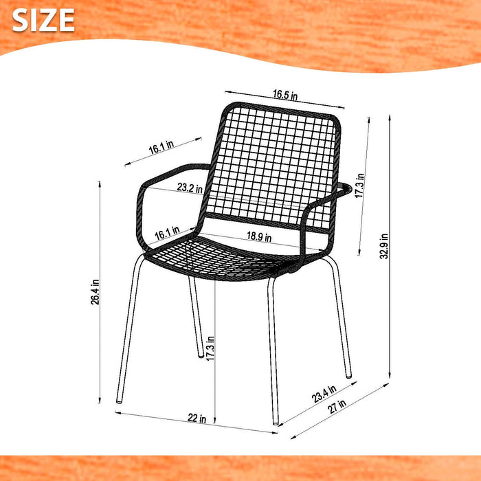 Midtown Concept Chamonix Black Table & 6 Oberon Rope Chairs - CHAMBK_6OBERGR