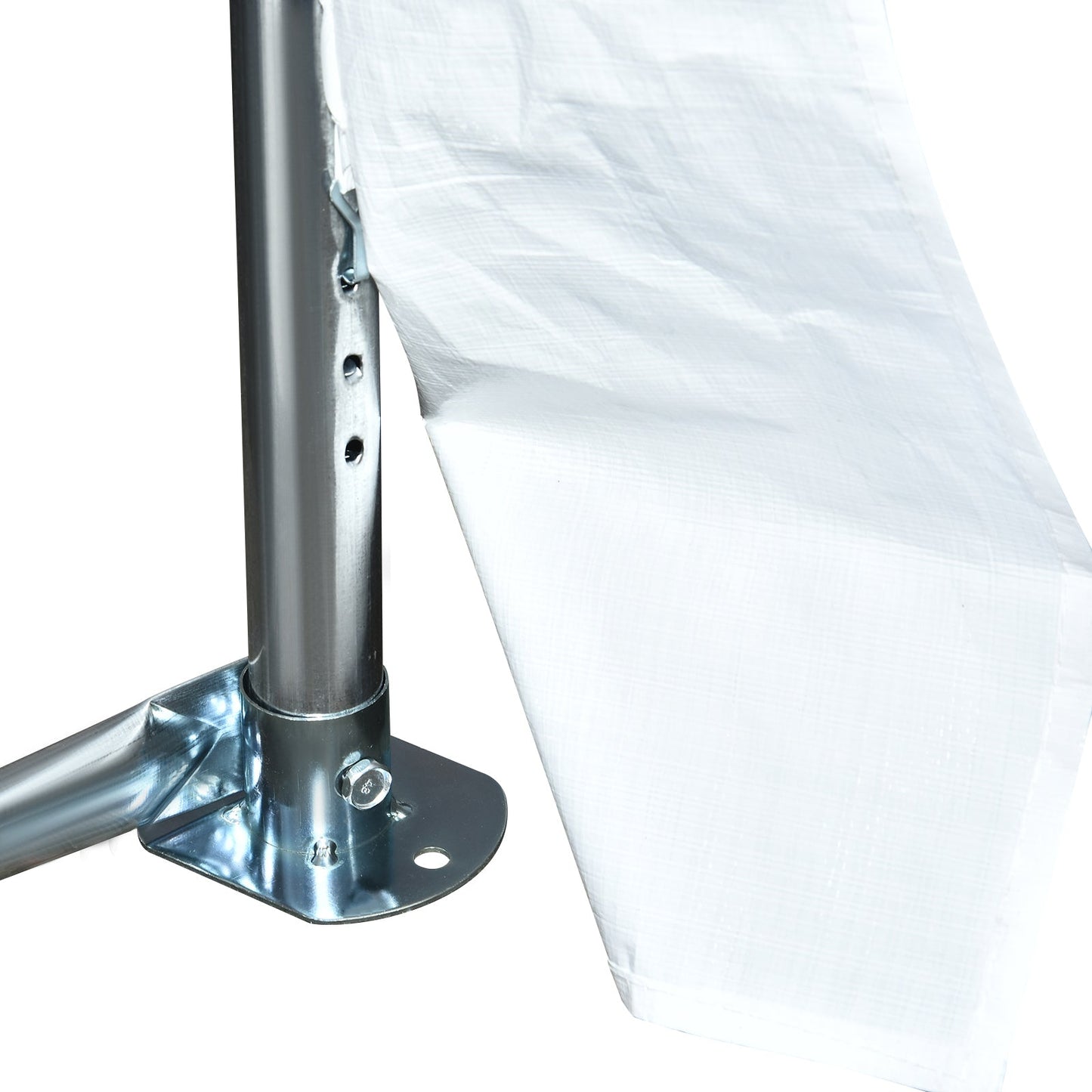 Outsunny 20' x 40' Heavy-duty Party & Wedding Tent with Sidewalls, White - 84C-020