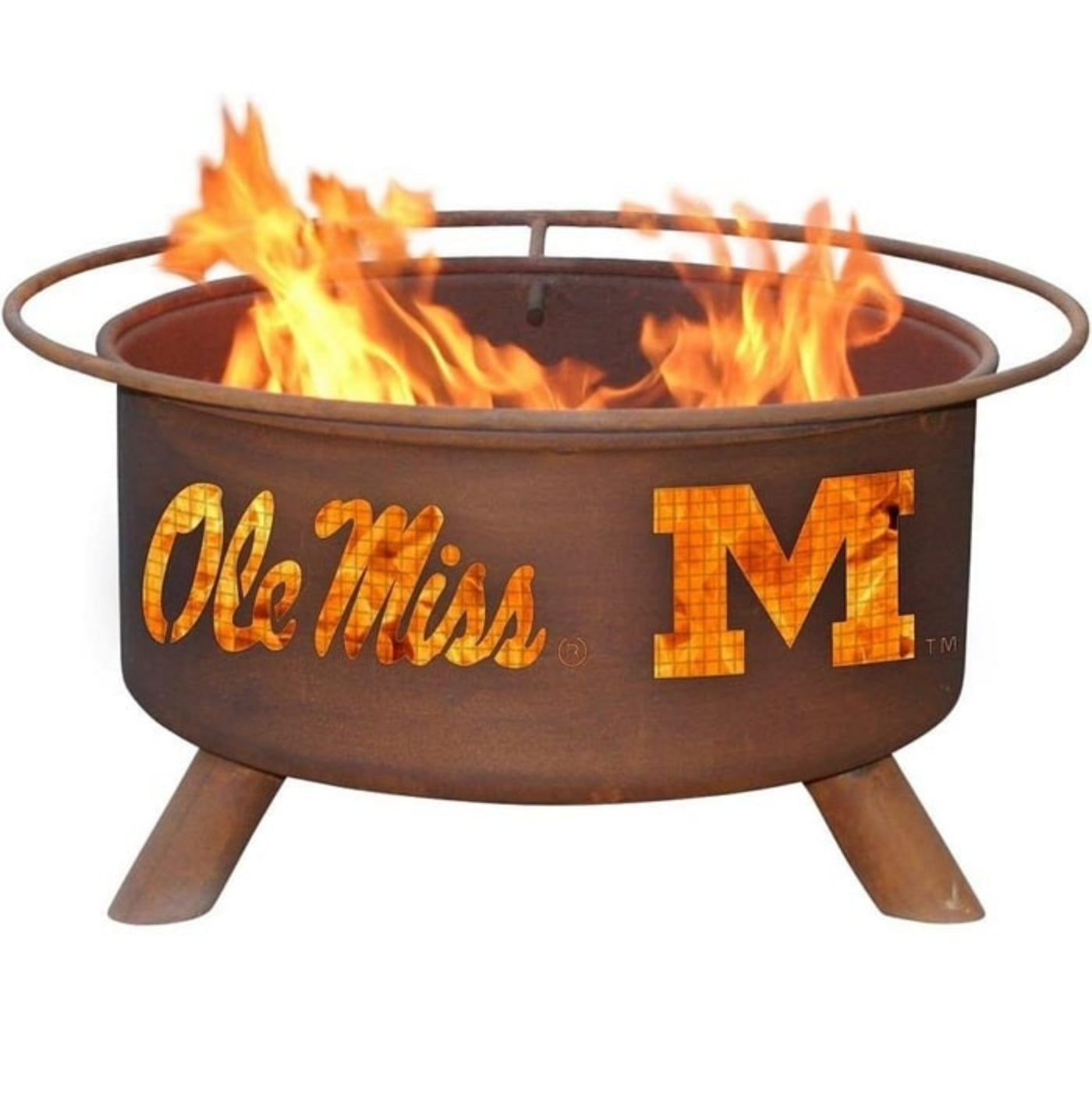 Patina Ole Miss Steel Fire Pit by Patina Products - F242