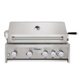 Thor Kitchen 32 Inch 4-Burner Gas BBQ Grill with Rotisserie in Stainless Steel - MK04SS304