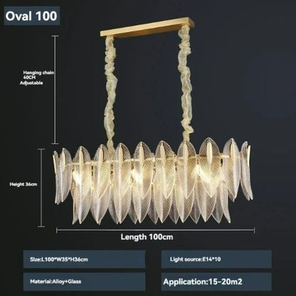 Luxury Feather Crystal Chandelier Lamp - Procure Décor