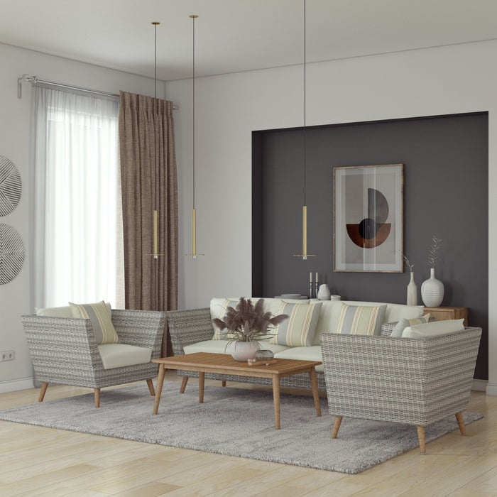 Midtown Concept Malta 4 Piece Conversation Set - SC MALTA4 DG_IN