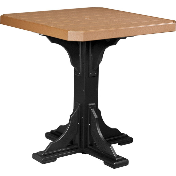 LuxCraft 41" Square Table - Bar Height - P41ST-BHCHB