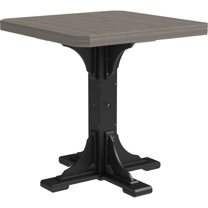 LuxCraft 41" Square Table - Bar Height - P41ST-BHCHB