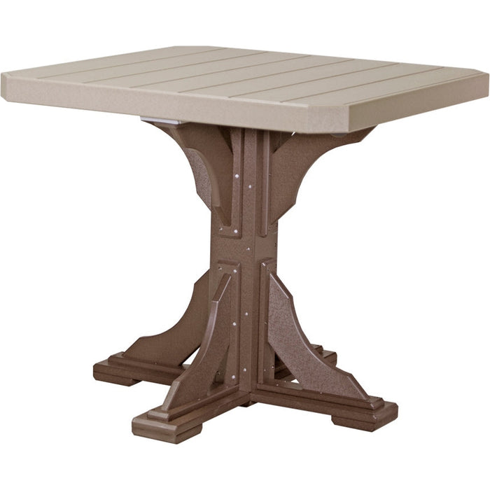 LuxCraft 41" Square Table - Counter Height - P41ST-CHCHB