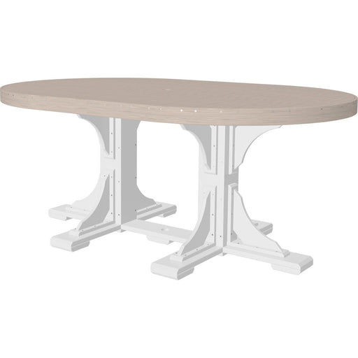 LuxCraft 4' x 6' Oval Table - Dining Height - P46OT-DHCHB