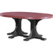 LuxCraft 4' x 6' Oval Table Set 3 - P46OT-DHCHB/P28TBCHB