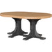 LuxCraft 4' x 6' Oval Table Set 3 - P46OT-DHCHB/P28TBCHB