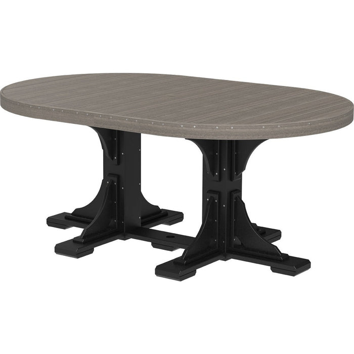 LuxCraft 4' x 6' Oval Table - Dining Height - P46OT-DHCHB