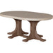 LuxCraft 4' x 6' Oval Table Set 3 - P46OT-DHCHB/P28TBCHB