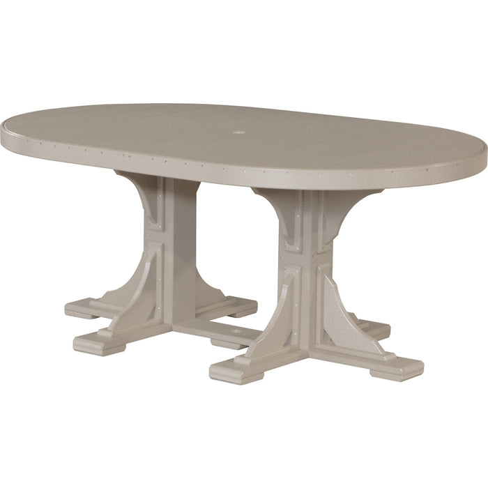 LuxCraft 4' x 6' Oval Table - Dining Height - P46OT-DHCHB