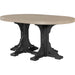 LuxCraft 4' x 6' Oval Table - Counter Height - P46OT-CHCHB