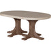 LuxCraft 4' x 6' Oval Table - Dining Height - P46OT-DHCHB