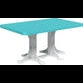 LuxCraft 4' x 6' Rectangular Table - Counter Height - P46RT-CHCHB