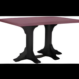 LuxCraft 6' Rectangular Picnic Table - P6RPTCHB