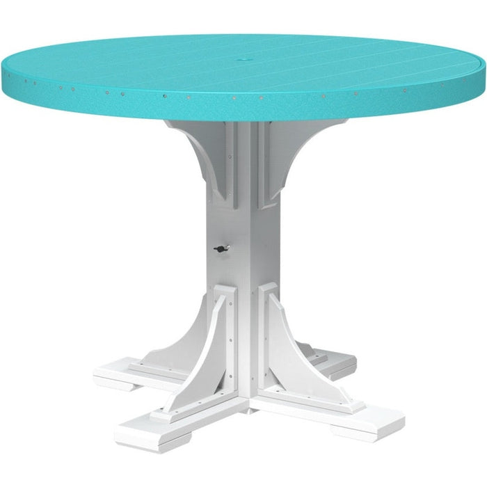 LuxCraft 4' Round Table - Counter Height - P4RT-CHCHB