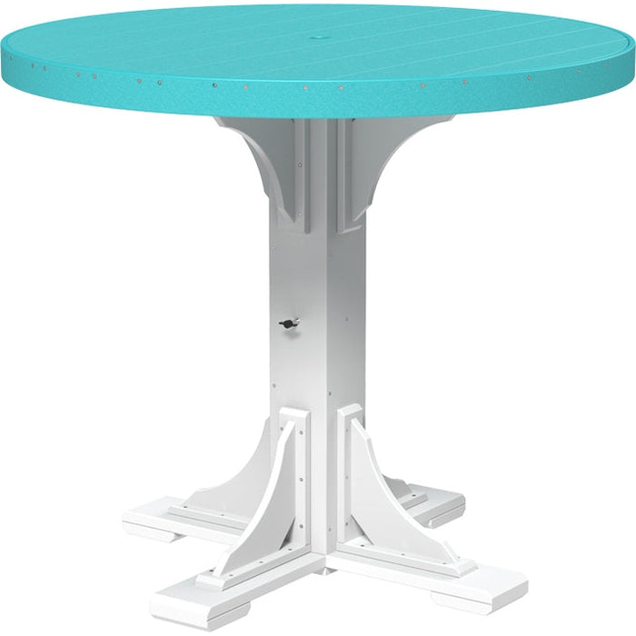 LuxCraft 4' Round Table - Bar Height - P4RT-BHCWB