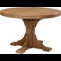 LuxCraft 4' Round Table Set #2 - P4RT-CHB/P28TBCHB