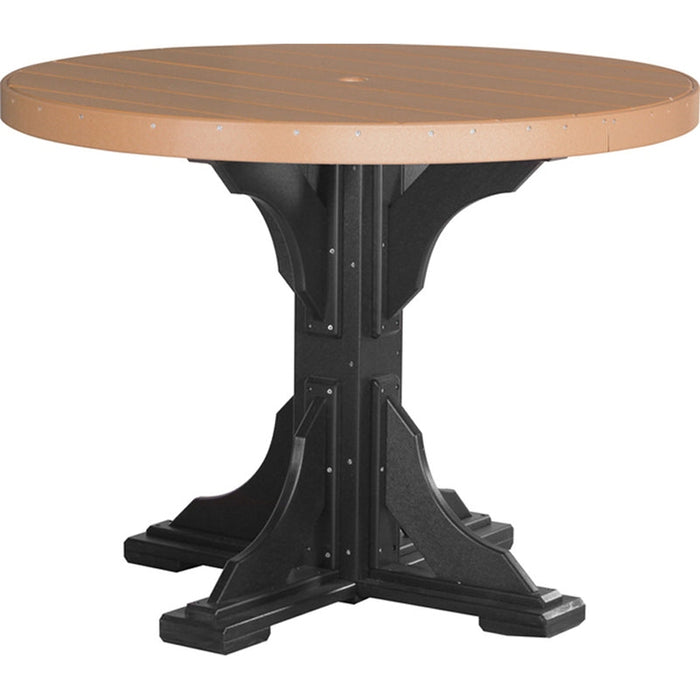 LuxCraft 4' Round Table - Counter Height - P4RT-CHCHB