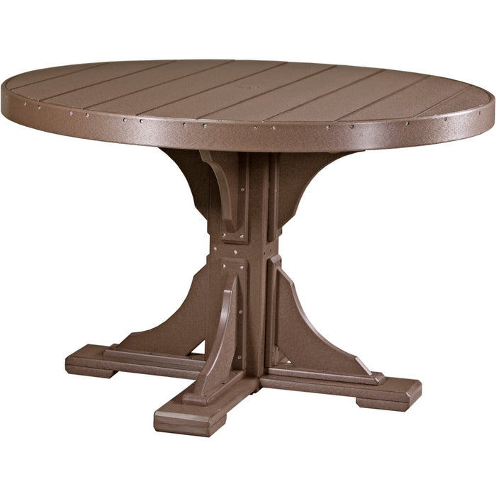 LuxCraft 4' Round Table - Dining Height - P4RT-DHCHB