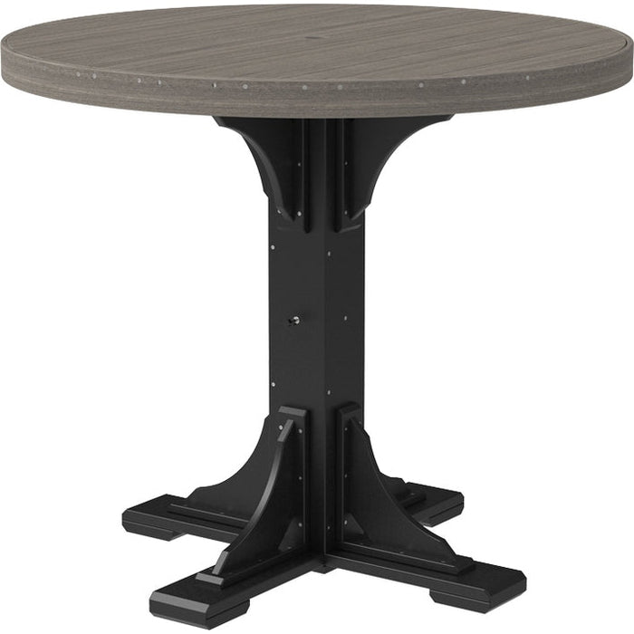 LuxCraft 4' Round Table - Bar Height - P4RT-BHCWB