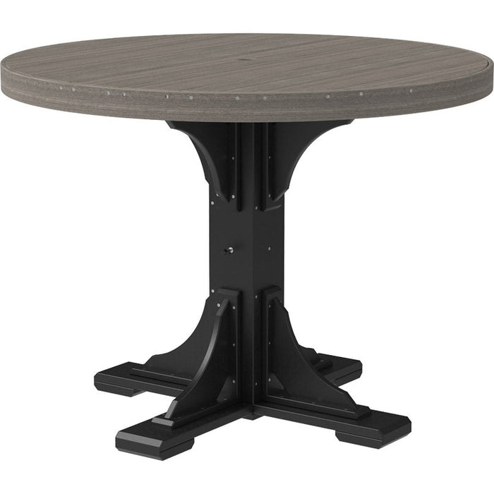 LuxCraft 4' Round Table - Counter Height - P4RT-CHCHB