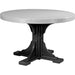 LuxCraft 4' Round Table Set 1 - P4RT-BHCHB/CSC-BHCHB