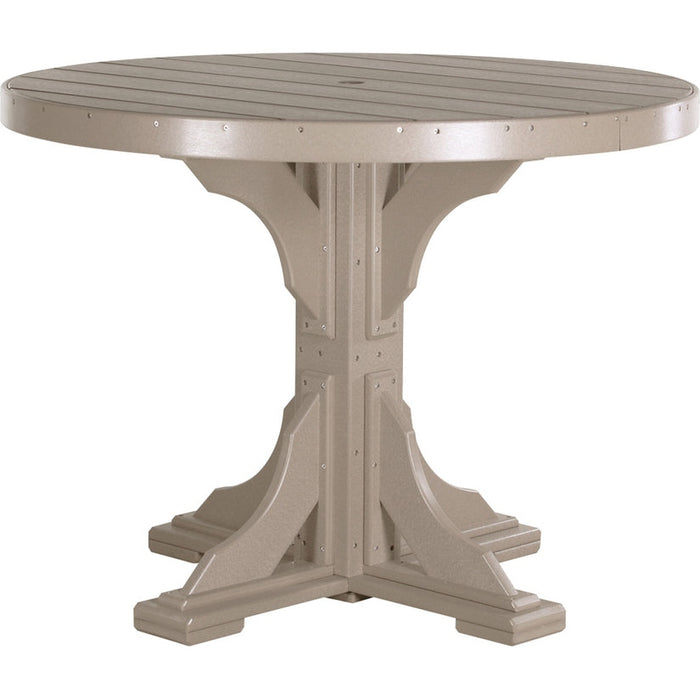 LuxCraft 4' Round Table - Counter Height - P4RT-CHCHB