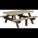 LuxCraft 6' Rectangular Picnic Table - P6RPTCHB