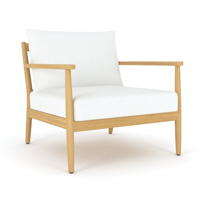 Royal Teak Collection Palma Club Chair with White Cushions - PALCC-W