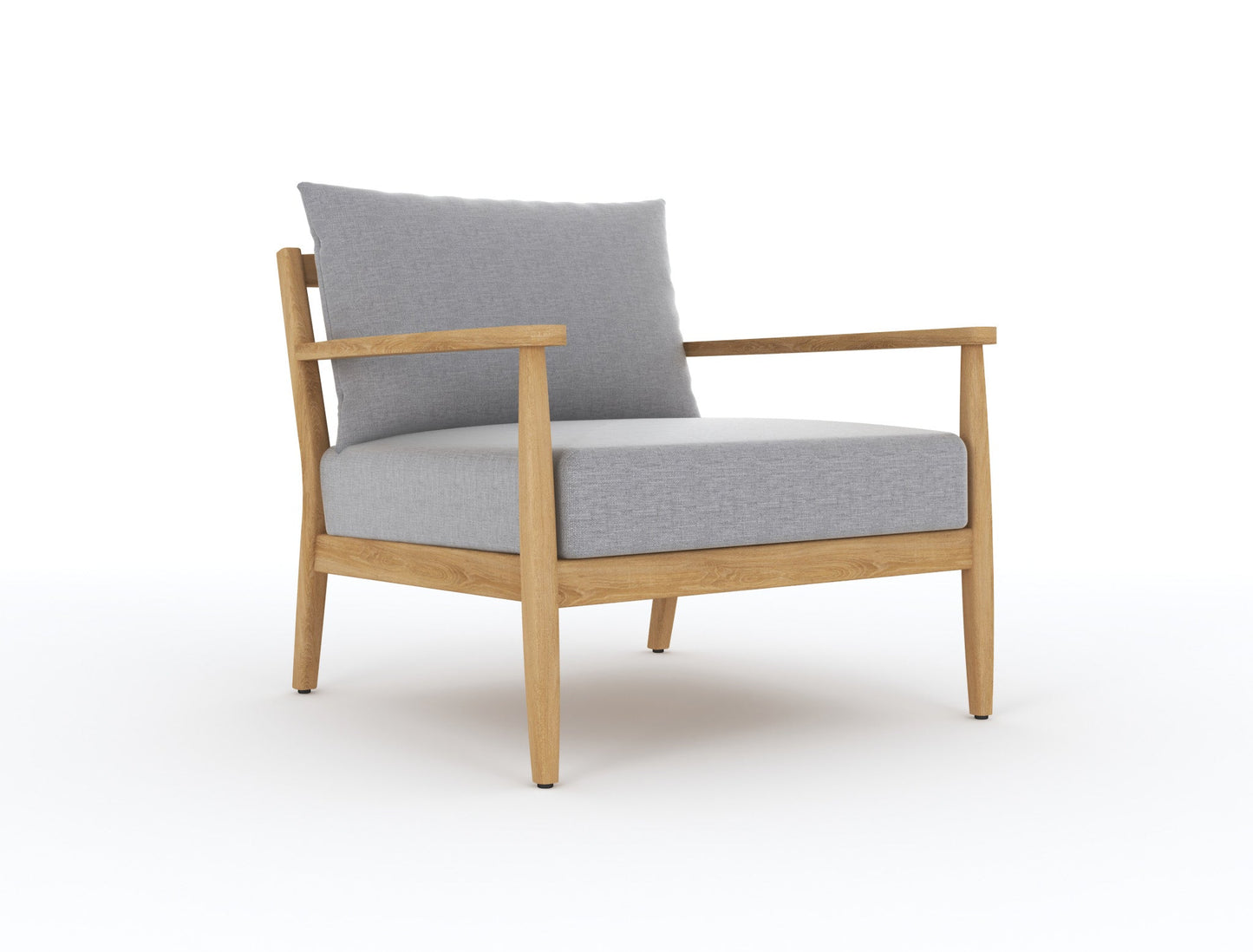 Royal Teak Collection Palma Club Chair with Granite Cushions - PALCC-G