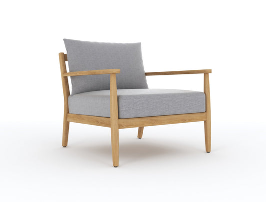 Royal Teak Collection Palma Club Chair with Granite Cushions - PALCC-G