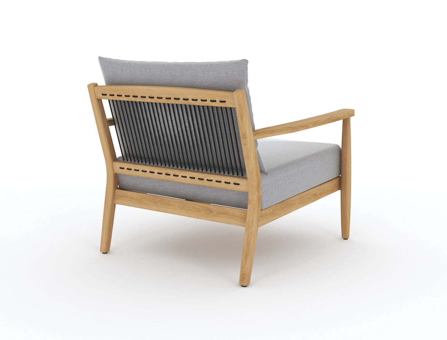 Royal Teak Collection Palma Club Chair with Granite Cushions - PALCC-G