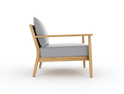Royal Teak Collection Palma Club Chair with Granite Cushions - PALCC-G
