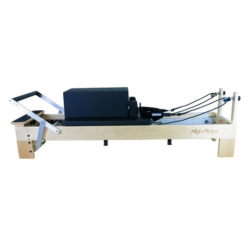 Align Pilates M8 Pro Maple Wood Reformer and Sitting Box Bundle PAPREFORMERM8B