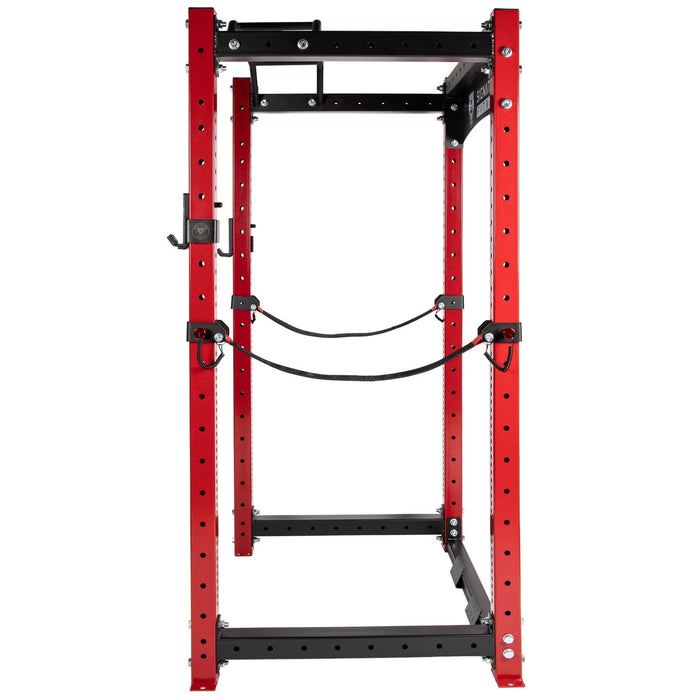 Signature Fitness SF-3 1,500 Pound Capacity 3” x 3” Power Cage Squat Rack, Includes J-Hooks and Safety Straps, Other Optional Accessories - SF-PC1