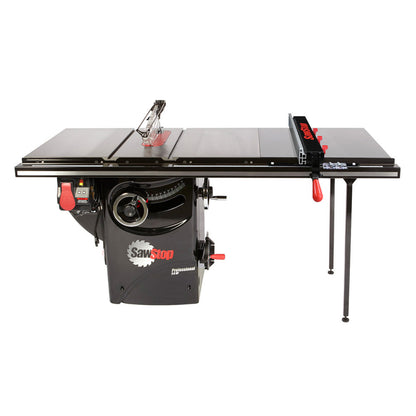 SawStop 3HP Professional Cabinet Saw w/36" T-Glide Advance Fence, Rails & Extension Table - PCS31230-ATGP36
