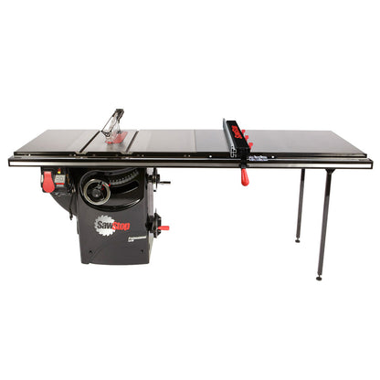 SawStop 1.75HP Professional Cabinet Saw w/52" T-Glide Advance Fence, Rails & Extension Table - PCS175-ATGP52