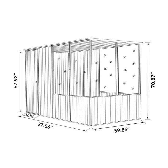 Absco Chicken Coop - Pale Eucalypt - AB1201