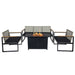 Ore 5-Piece Outdoor Fire Pit Table Set for Patio