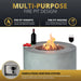 Loren 5-Piece Outdoor Fire Pit Set for Patio