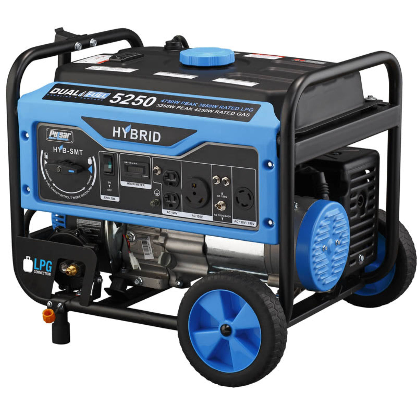 Aurora Generators Pulsar PG5250B 5,250 Peak Watt Dual-Fuel Generator - PowerGen USA - PG5250B