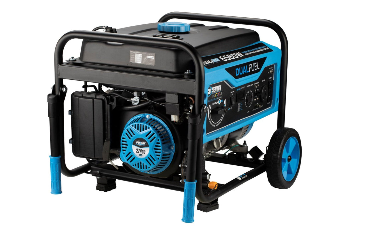 Aurora Generators Pulsar PG6580BCO  6,580-Watt Dual-Fuel Generator with CO Alert - PowerGen USA - PG6580BCO